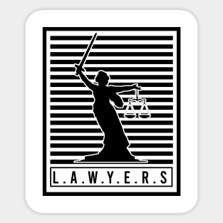 The balance of justice Sticker